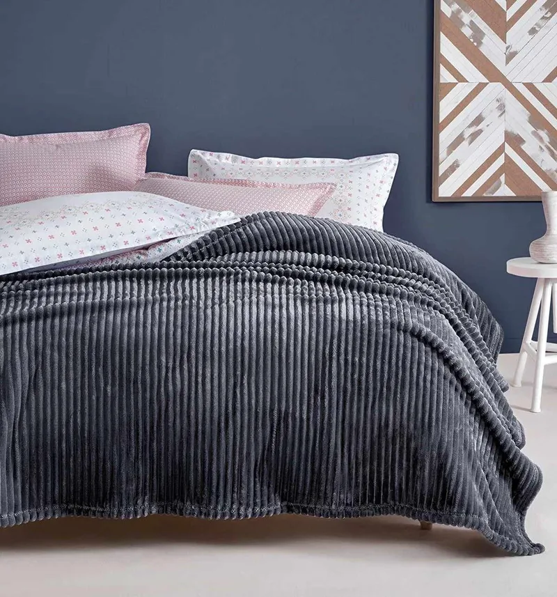 ΚΟΥΒΕΡΤΑ CORAL FLEECE ΚΟΤΛΕ ΓΚΡΙ 200X220 LINEAHOME