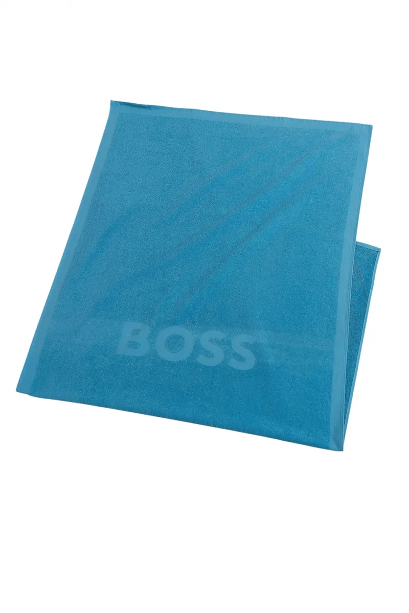 BOSS BEACHWEAR ΠΕΤΣΕΤΑ ΘΑΛΑΣΣΗΣ BEACH TOWEL SOLID ΣΙΕΛ