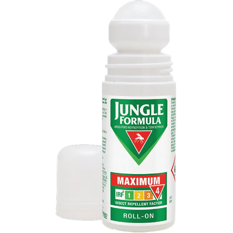 Jungle Formula Maximum Roll On Εντομοαπωθητικό Roll-on Σώματος με Ευχάριστο Άρωμα, για Ενήλικες 50ml