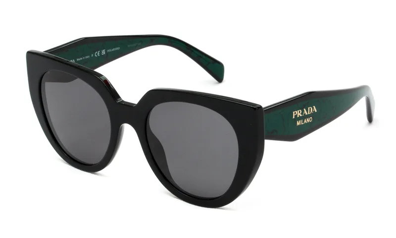 PRADA ΓΥΑΛΙΑ ΗΛΙΟΥ PRADA 14WS 1AB5Z1 5220 14WS Μαύρο