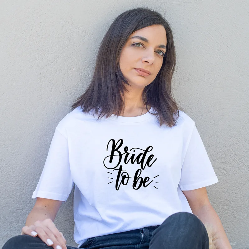 Bride - Organic Vegan T-Shirt Unisex - Λευκό - XL