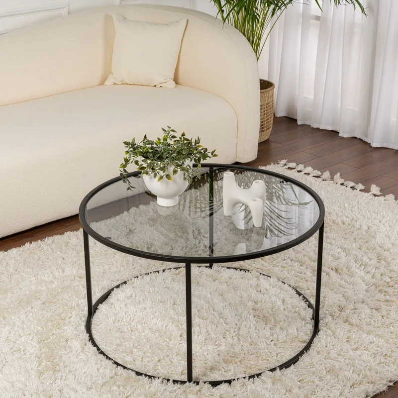 Τραπέζι Σαλονιού Aurum - 80 - Black, Grey 857Nrd1106 (15x43x15)