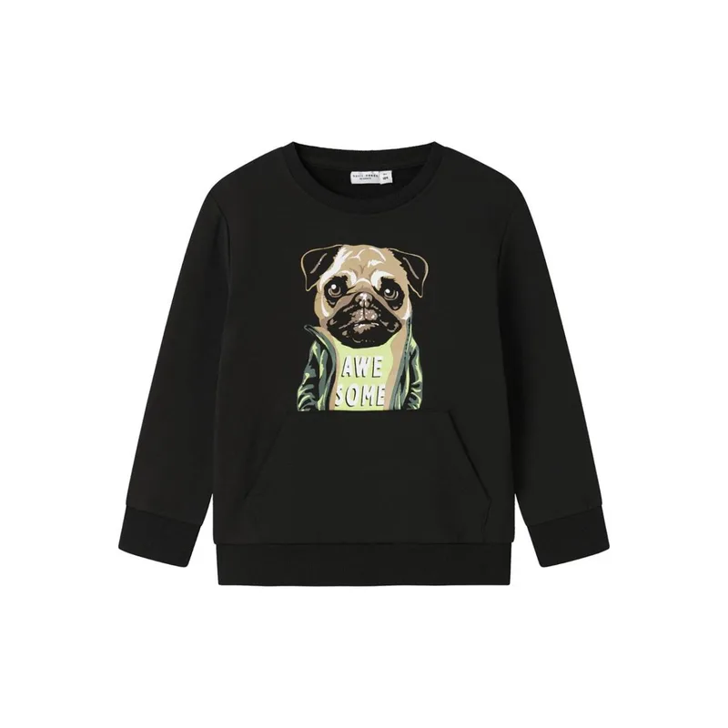 Μπλούζα φούτερ αγόρι name it-13234314-Black