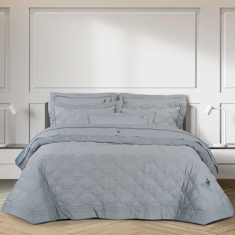 Σετ Κουβερλί Microfiber Υπέρδιπλο 220x240εκ. Premium 2163 Γκρι Greenwich Polo Club (Ύφασμα: Microfiber, Χρώμα: Γκρι, Μέγεθος: Υπέρδιπλα) - Greenwich Polo Club - 202000202163