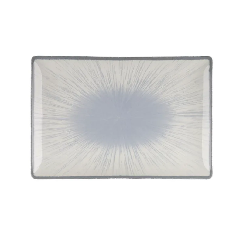 Πιατέλα Ορθογώνια Πορσελάνης 31x21εκ. Water Lily Blue Oriana Ferelli PR24336BL21 (Υλικό: Πορσελάνη, Χρώμα: Μπλε) - Oriana Ferelli - PR24336BL21