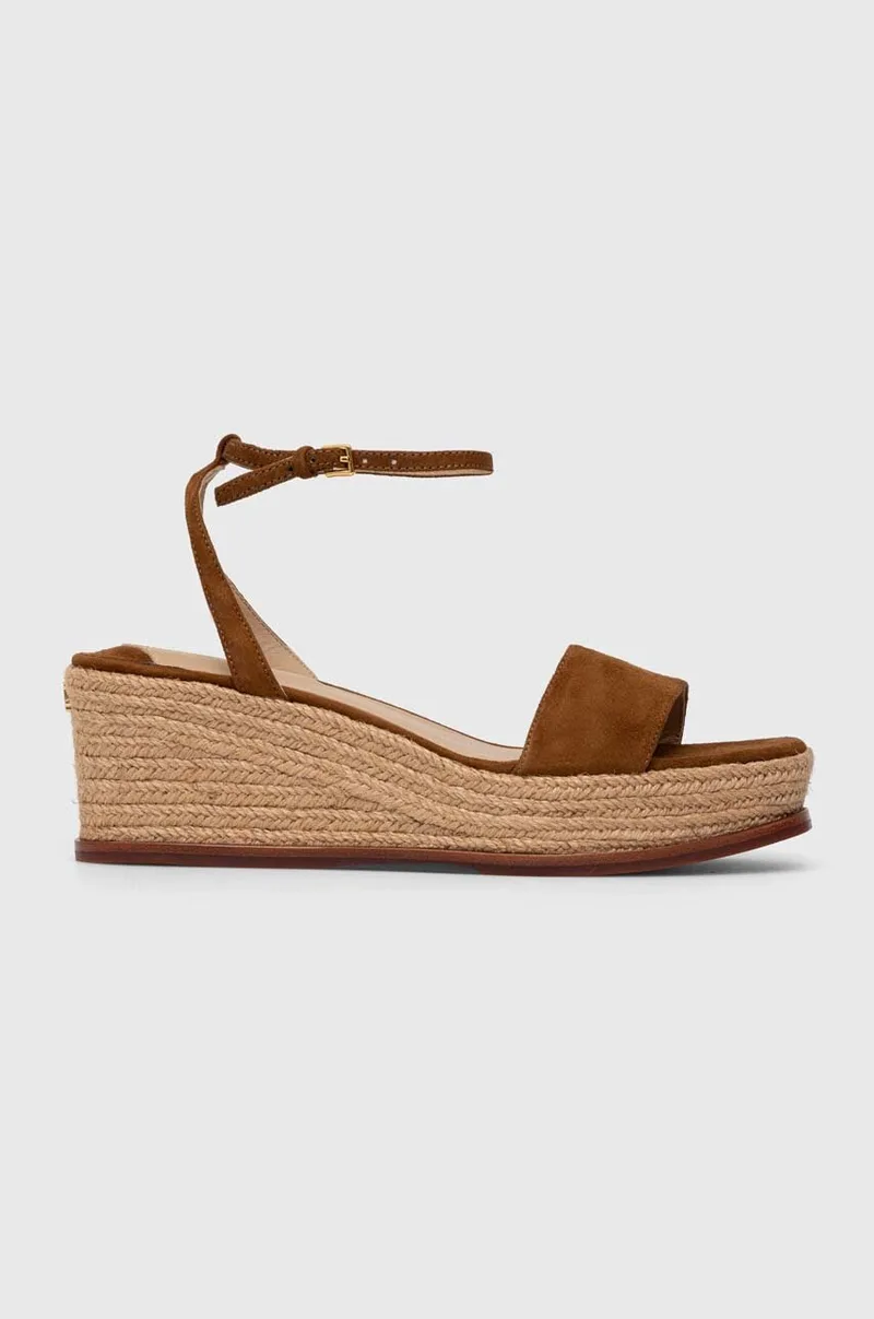 Πέδιλα σουέτ Lauren Ralph Lauren Leona Leona