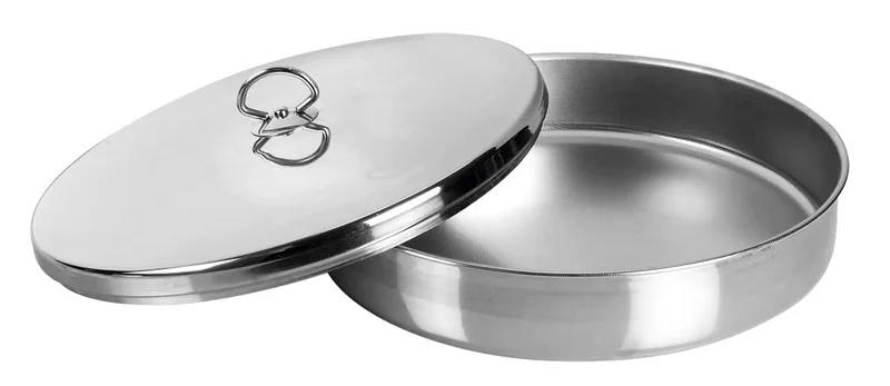 Ταψί Στρογγυλό Inox Με Καπάκι 30cm Venus