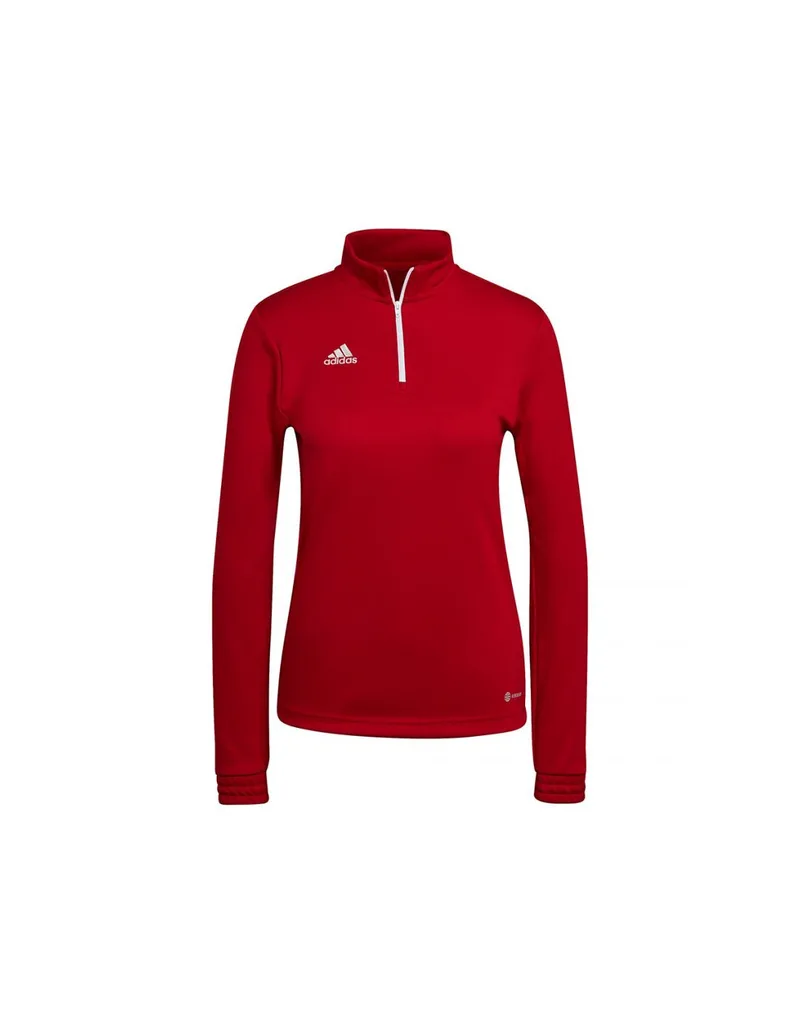 Adidas Entrada 22 Χειμερινή Γυναικεία Μπλούζα Μακρυμάνικη με Φερμουάρ Κόκκινη H57551