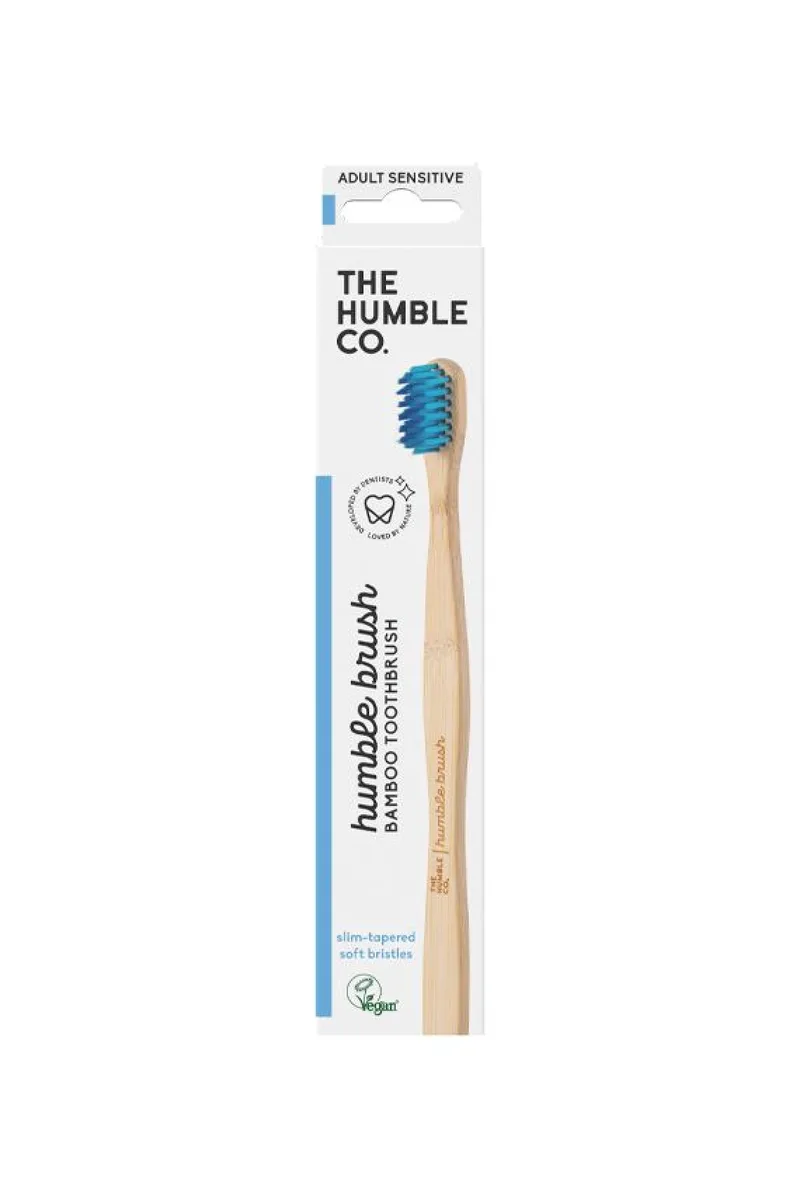 Οδοντοβουρτσα Απο Bamboo Για Ευαισθητα Δοντια & Ουλα The Humble Co. Μπλέ