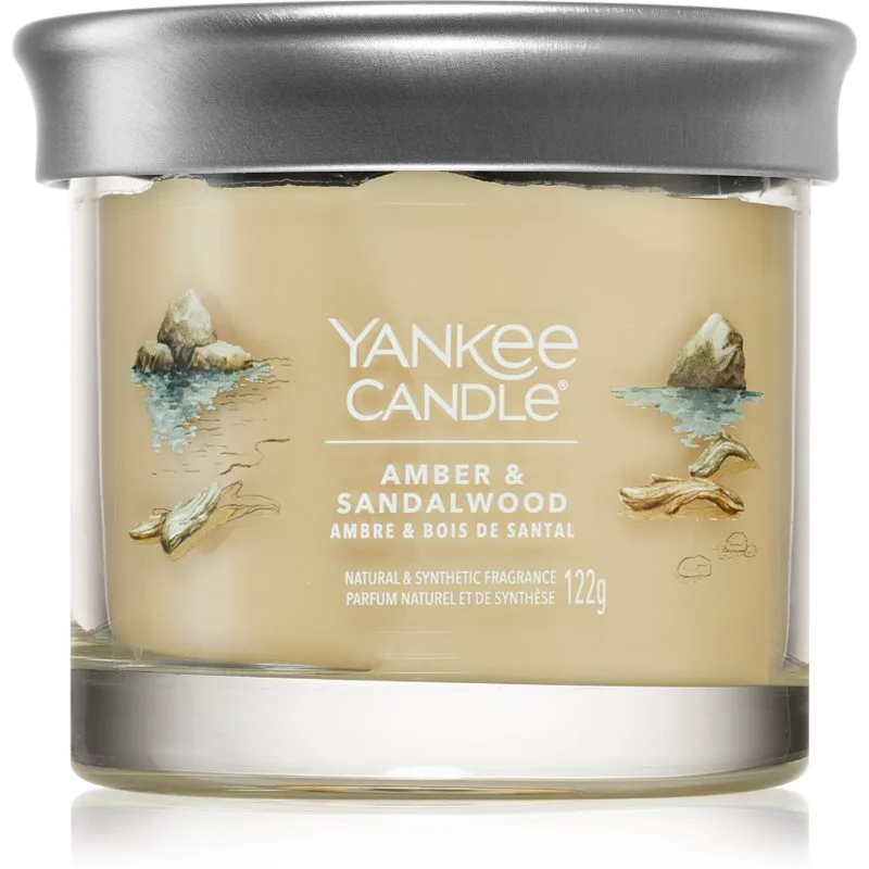 Yankee Candle Amber & Sandalwood αρωματικό κερί 122 γρ