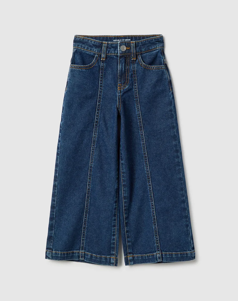 OVS DENIM SUPER WIDE 2551288-DARK BLUE DenimDarkBlue