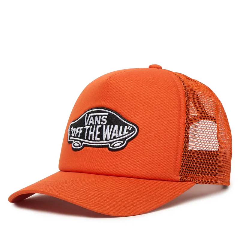 Καπέλο Jockey Vans Classic Patch Curved Bill Trucker VN00066X Πορτοκαλί