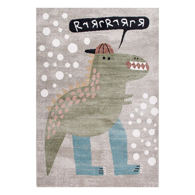 Παιδικό Χαλί (160x230) Polcarpet Carousel Dream 9904 Μπεζ Dinosaur