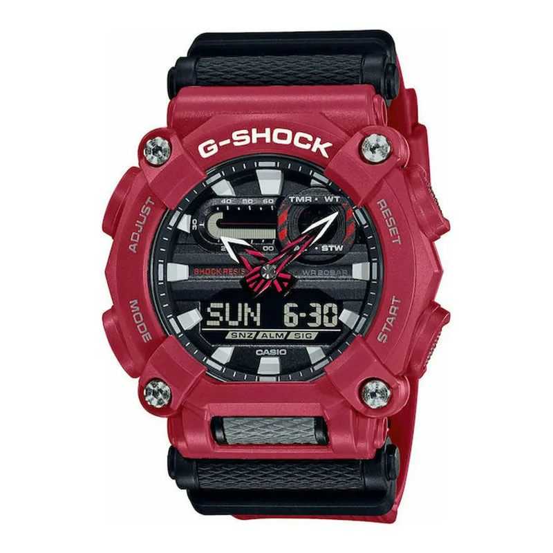 CASIO G-Shock Red Rubber Strap GA-900-4AER