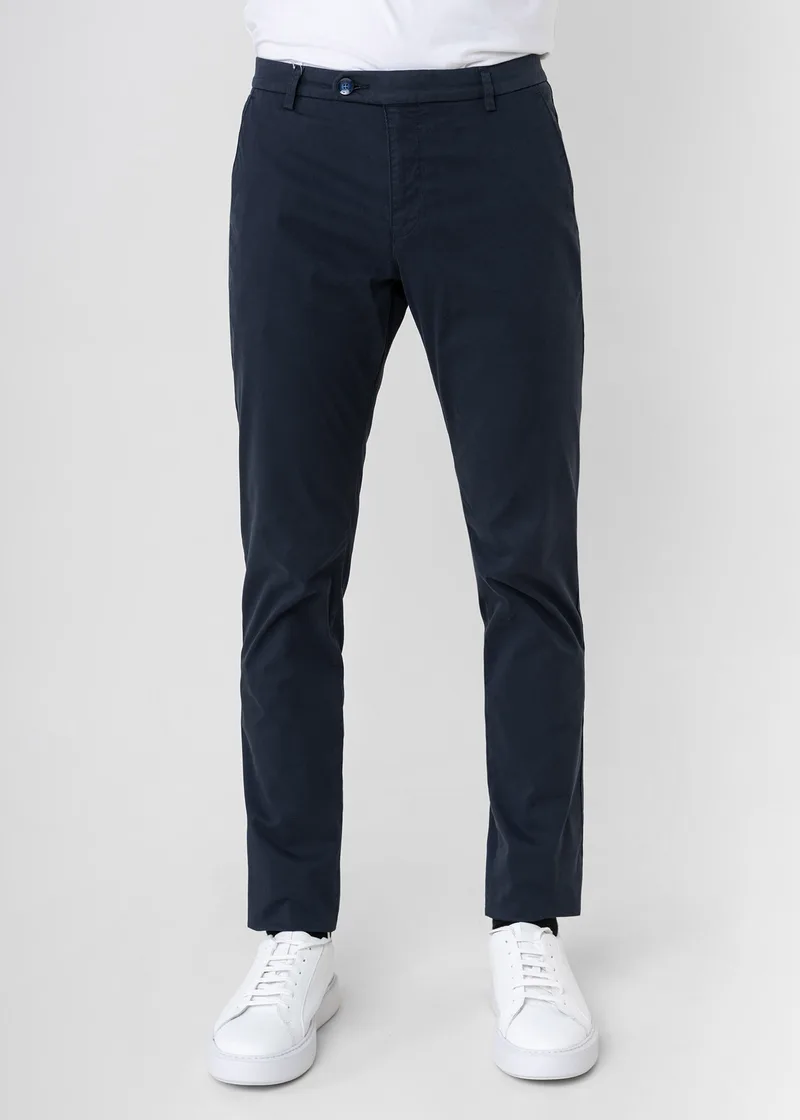 Bugatti Υφασμάτινο Παντελόνι της σειράς Chino - 4890 56301A 390 Dark Blue