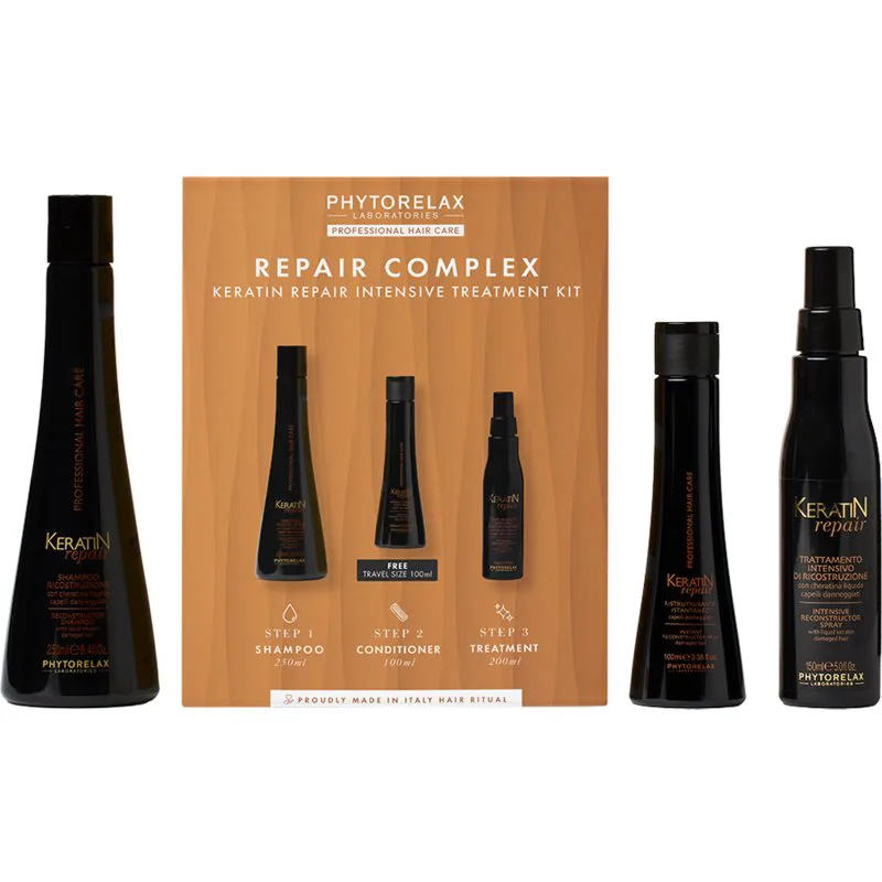 Phytorelax Laboratories Keratin Repair σετ δώρου για εξομάλυνση και αποκατάσταση κατεστραμένων μαλλιών