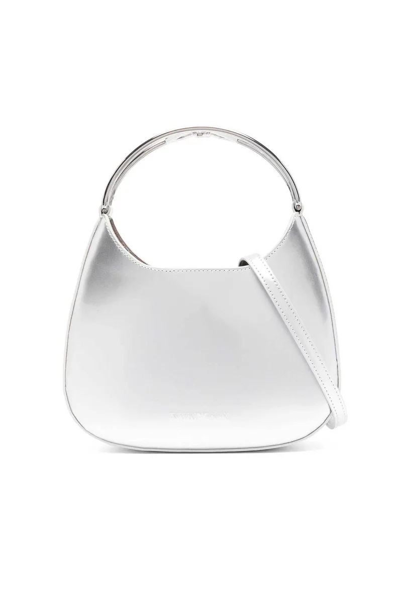 Emporio Armani γυναικείο mini bag μεταλλιζέ - Y3H340YZZ5A Ασημί