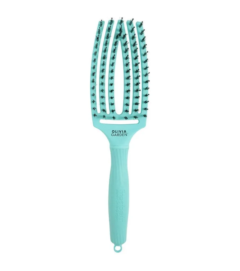 Olivia Garden Fingerbrush Combo Medium Brush - Mint
