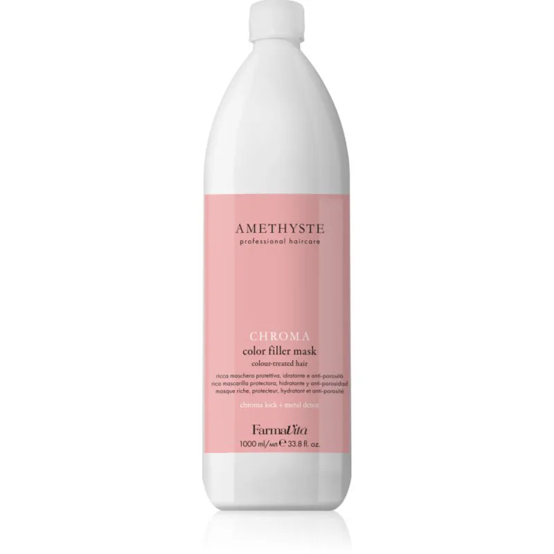 FarmaVita Amethyste Chroma θρεπτική αναγεννητική μάσκα για βαμμένα μαλλιά 1000 ml
