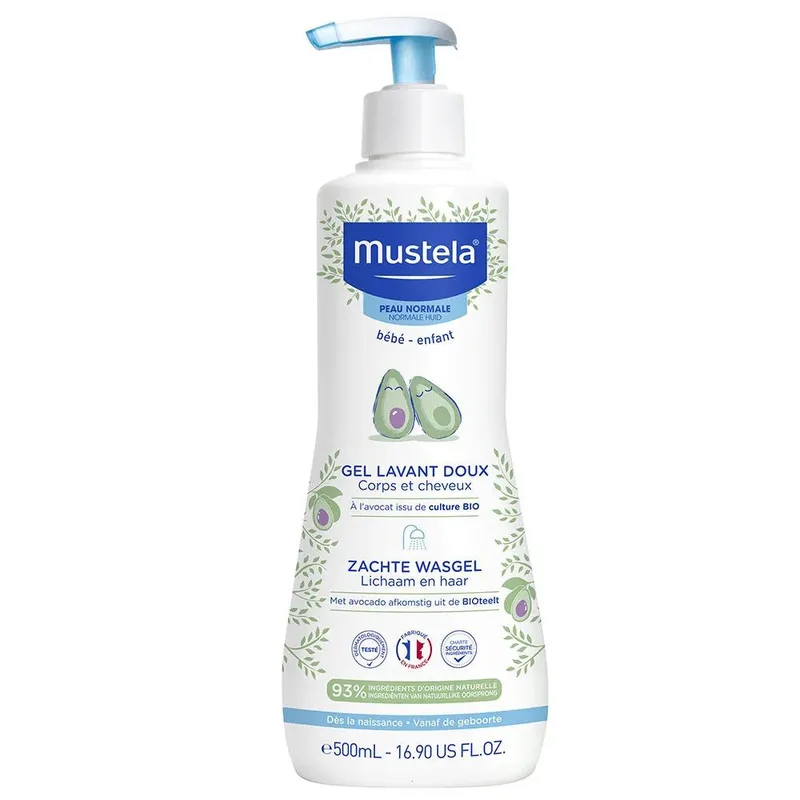 Mustela Soft Cleansing Gel Body And Hair Normal Skin 500ml
