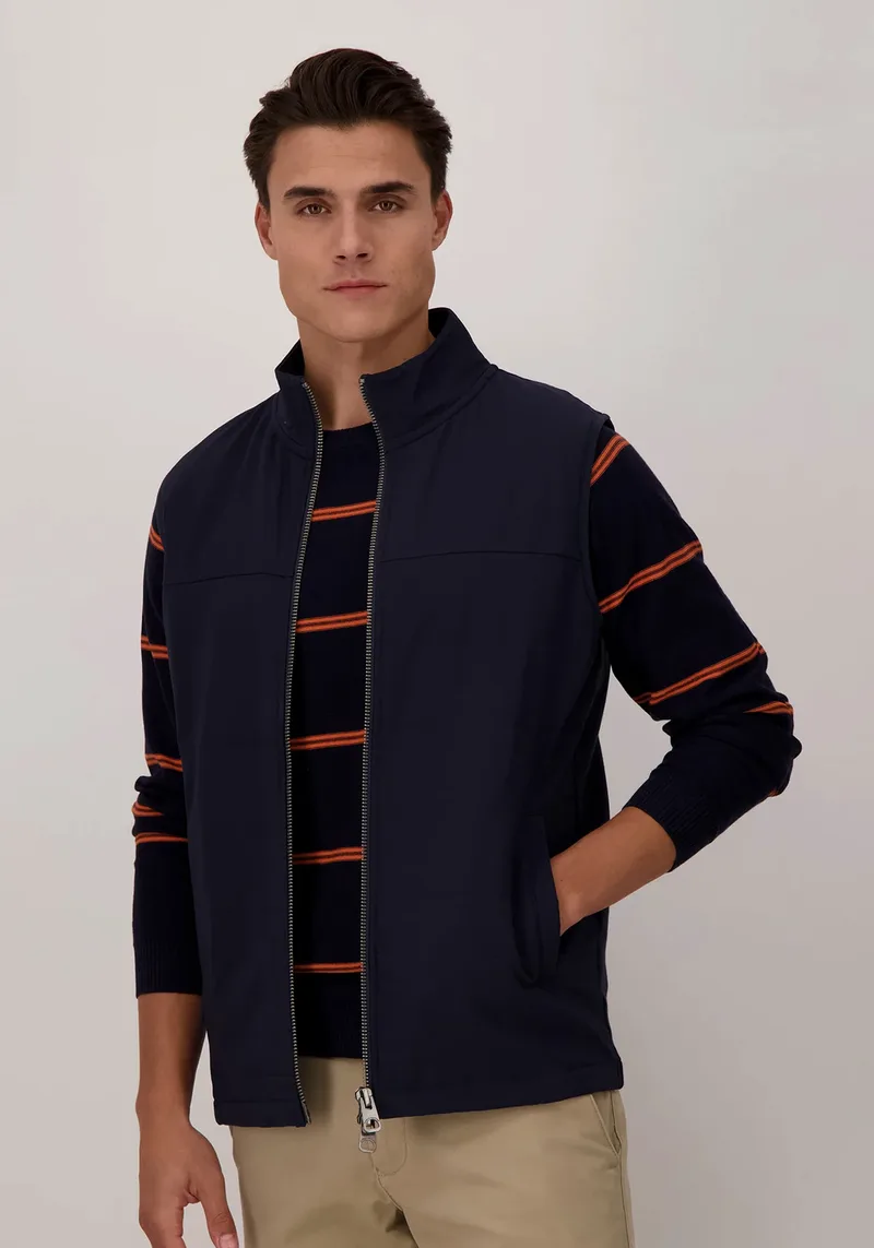 Fynch Hatton Αμάνικο Jacket της σειράς Hybrid - 1302 4001 685 Navy