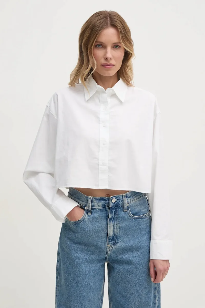 Βαμβακερό πουκάμισο Calvin Klein Jeans