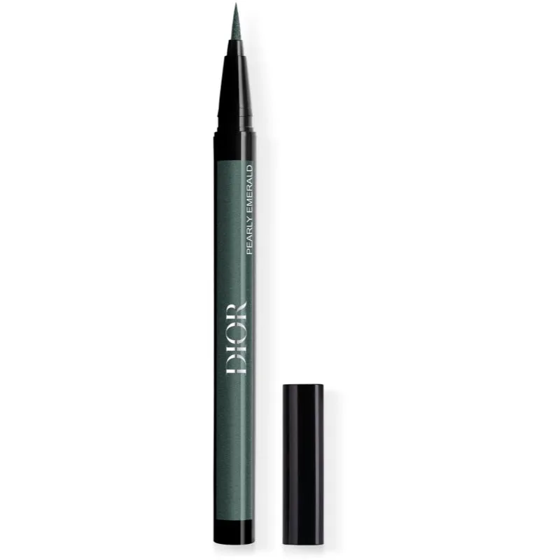 DIOR Diorshow Liquid Liner υγρό λάινερ ματιών σε στυλό αδιάβροχο απόχρωση 386 Pearly Emerald 0.55 ml