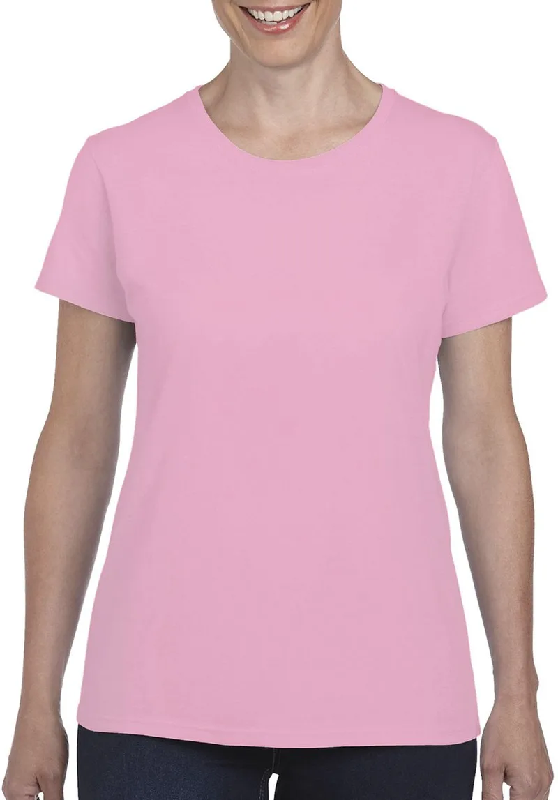 Γυναικείο T-Shirt Heavy Cotton 5000L Gildan Light Ροζ