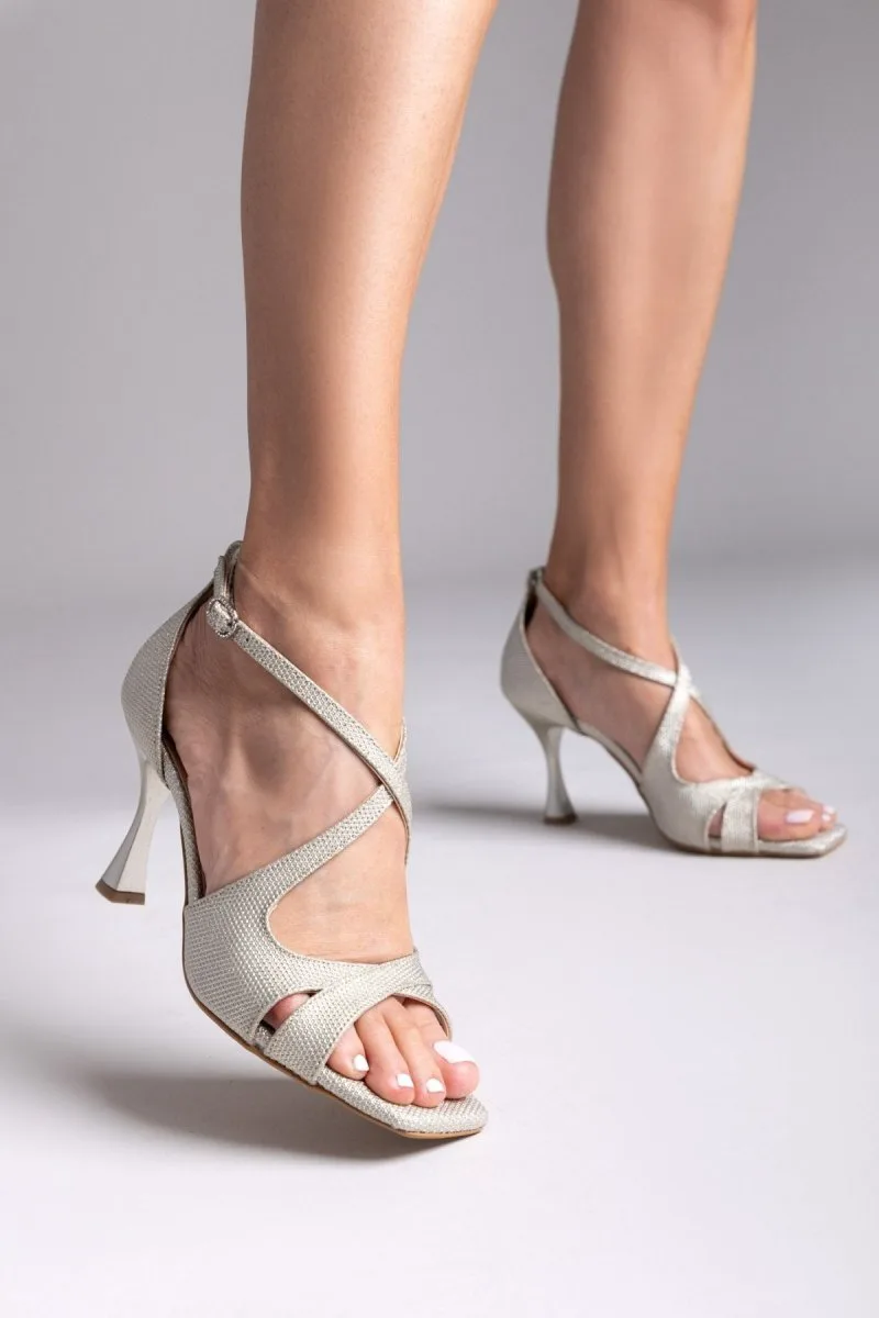 TFP Crossover Strap Sandals - 7762 - Light Χρυσό