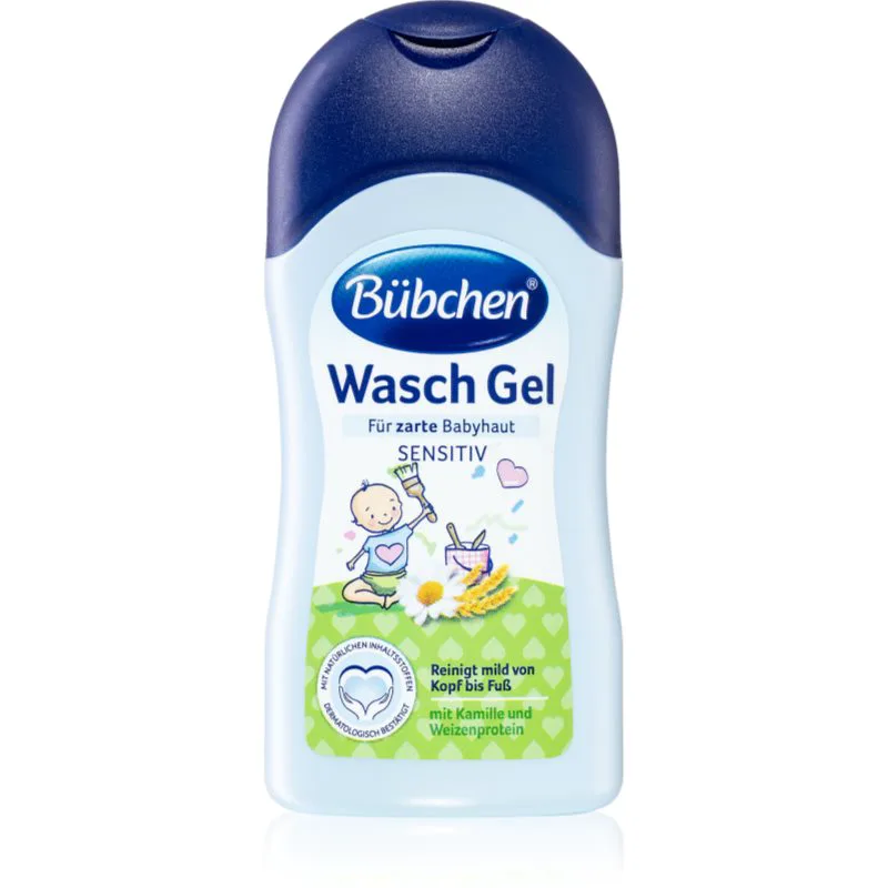 Bübchen Wash τζελ πλυσίματος με χαμομήλι και απόσταγμα βρώμης 50 ml