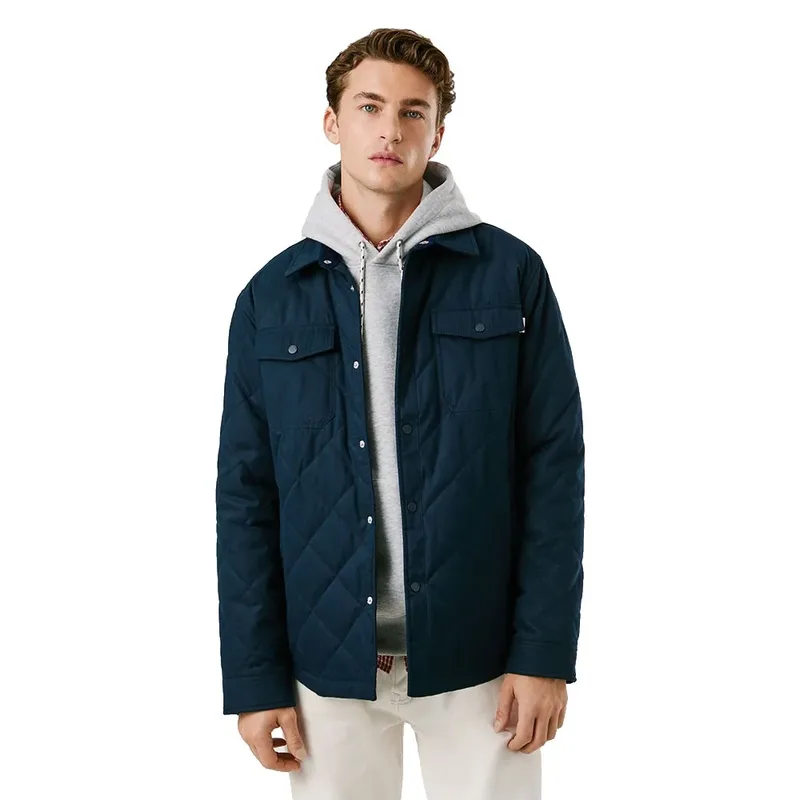 Pepe Jeans Ανδρικό Μπουφάν Quilted Workshirt PM4027197-594 Μπλε