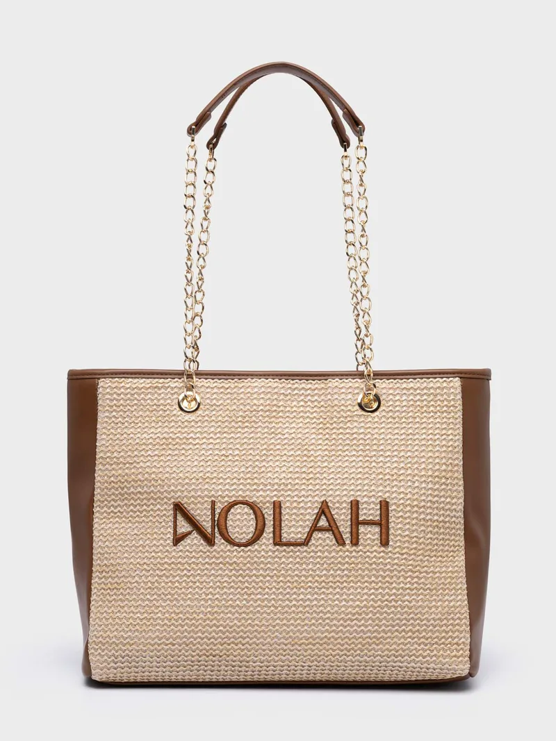 NOLAH ΓΥΝΑΙΚΕΙΑ ΤΣΑΝΤΑ VENICE BEIGE DARK BROWN