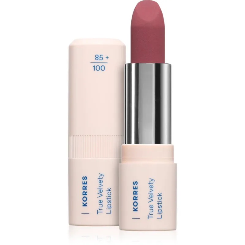 Korres True Velvety Lipstick Κρεμώδες κραγιόν με σατέν φινίρισμα απόχρωση Plum Rose 3 γρ