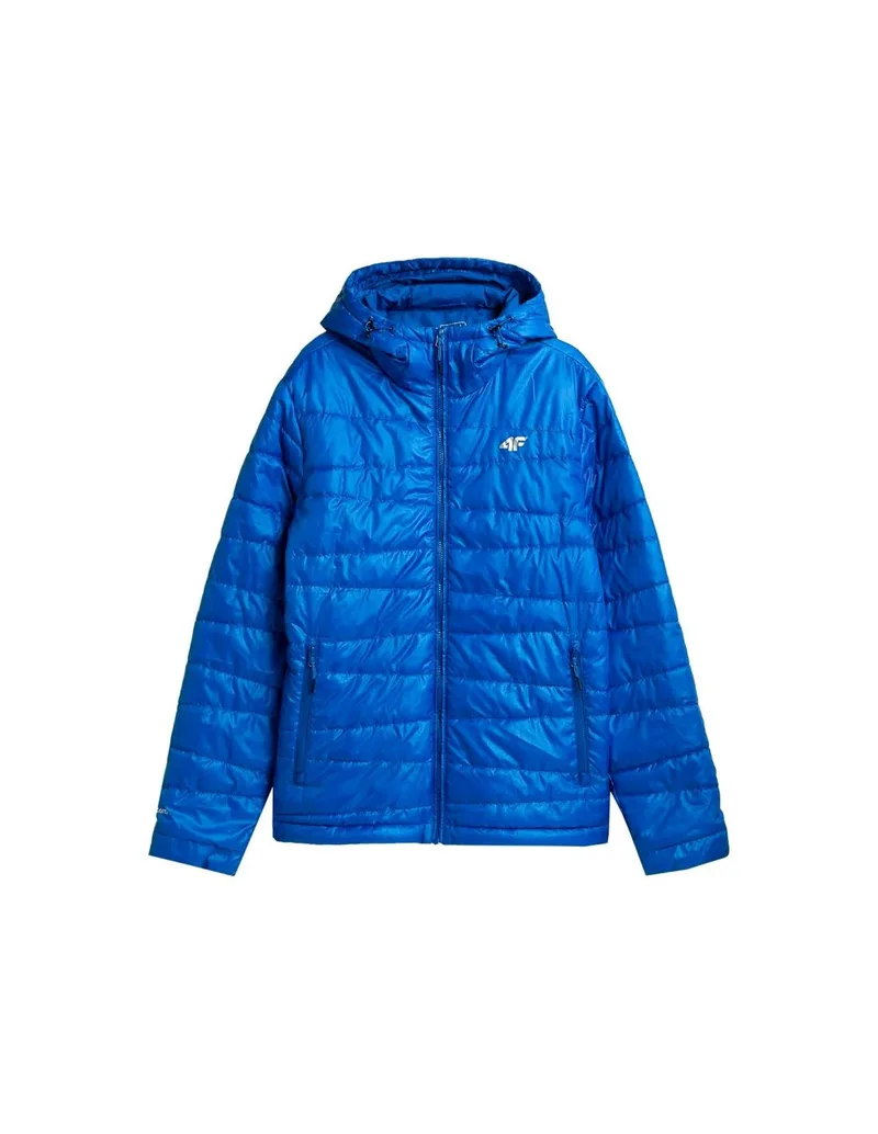 4F Ανδρικό Μπουφάν Puffer για Χειμώνα Μπλε H4Z21-KUMP005-36S