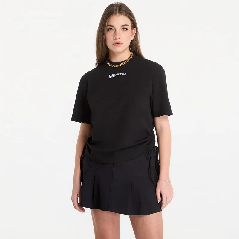 T-shirt Karl Lagerfeld Jeans Reg Tie Detail Tee Black XS
