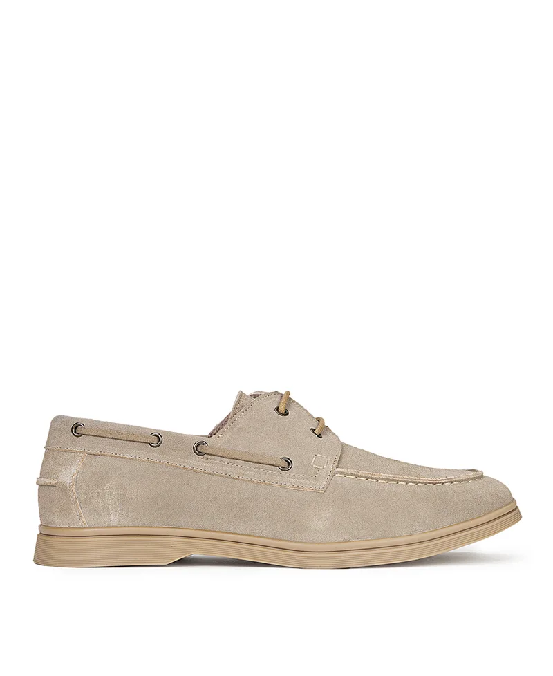 Greenstep Ανδρικά Δερμάτινα Boat Shoes Με Contrast Σόλα
