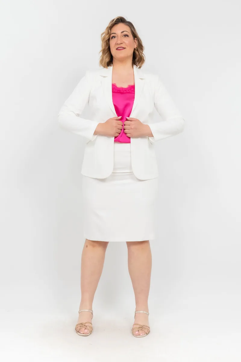 ΣΑΚΑΚΙ PLUS SIZE ΚΟΝΤΟ ΛΕΥΚΟ ΛΕΥΚΟ