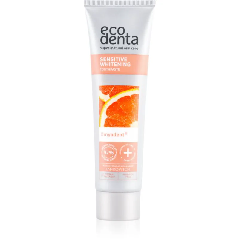 Ecodenta Sensitive Whitening λευκαντική οδοντόκρεμα για ευαίσθητα δόντια 100 μλ