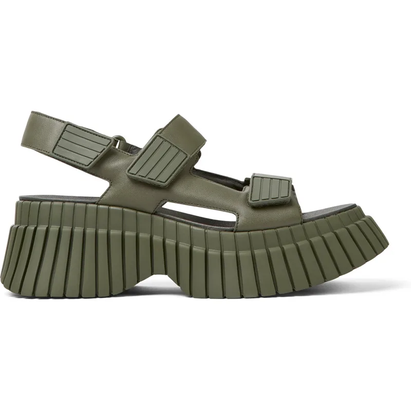 CAMPER BCN - Πέδιλα Για Γυναικεία - Πράσινο, Μέγεθος 37, Smooth leather