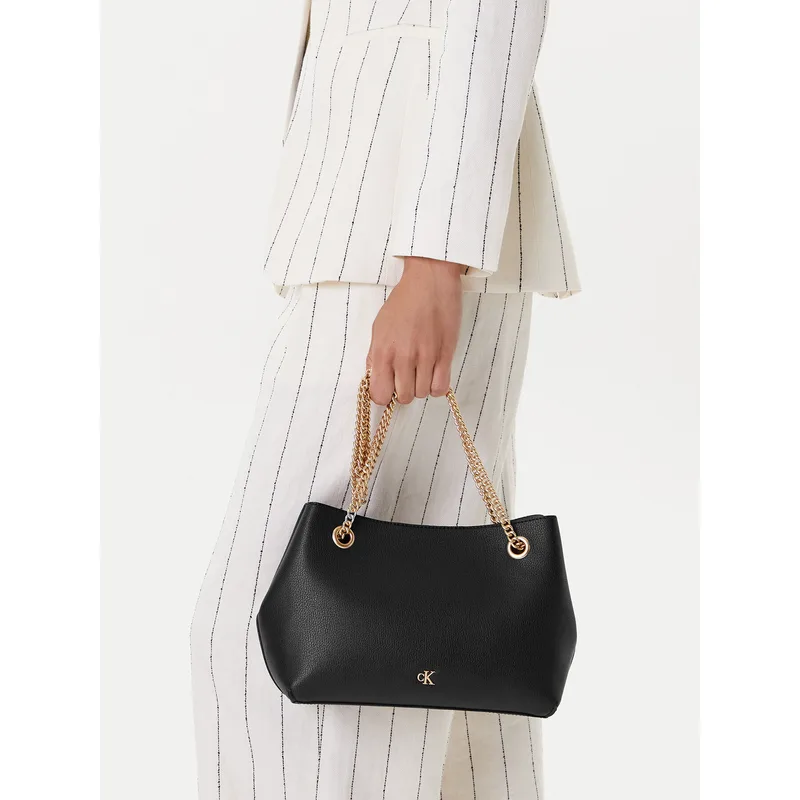 Τσάντα Calvin Klein Minimal Monogram Shoulder Bag Wi LV04F3205G Μαύρο