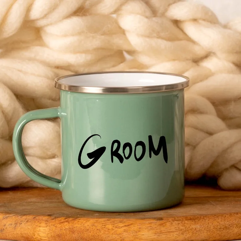 Groom - Κούπα Vintage Eμαγιέ - Μέντα