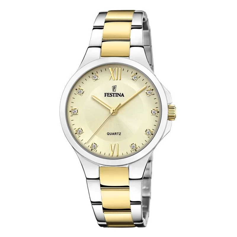 FESTINA Crystals Two Tone Stainless Steel Bracelet F20618/1