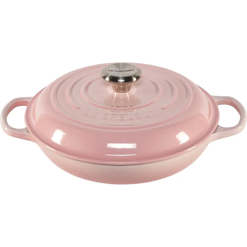 Le Creuset Signature 26 cm Gourmet Professional Pot Ροζ
