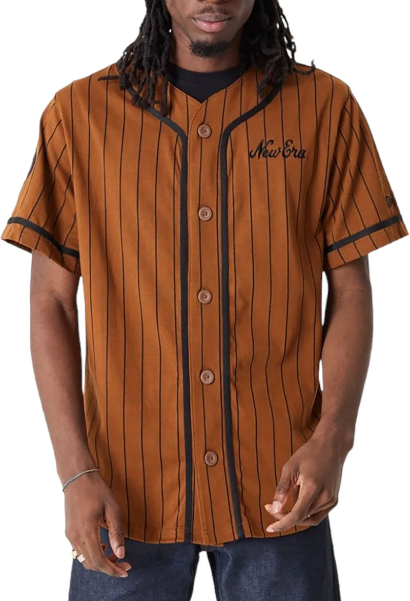 Πουκάμισο Κοντομάνικο New Era NE Pinstripe Jersey 60416416-251 Ανδρικό