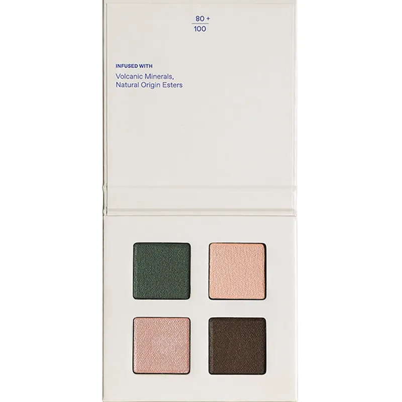 Korres Real Color Eyeshadow Palette Τετραπλή Παλέτα Σκιών με Πλούσια Χρώματα σε Ματ & Μεταλλικές Αποχρώσεις με Κρεμώδη Υφή για Εύκολη Εφαρμογή 4g - 01 Forest Nudes