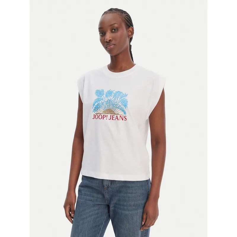 JOOP! Jeans T-Shirt Tosha 30102133 Λευκό Regular Fit