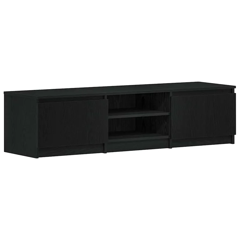 vidaXL Έπιπλο Τηλεόρασης Μαύρο Δρυς 140x40x36 εκ. από Τεχνητό Ξύλο