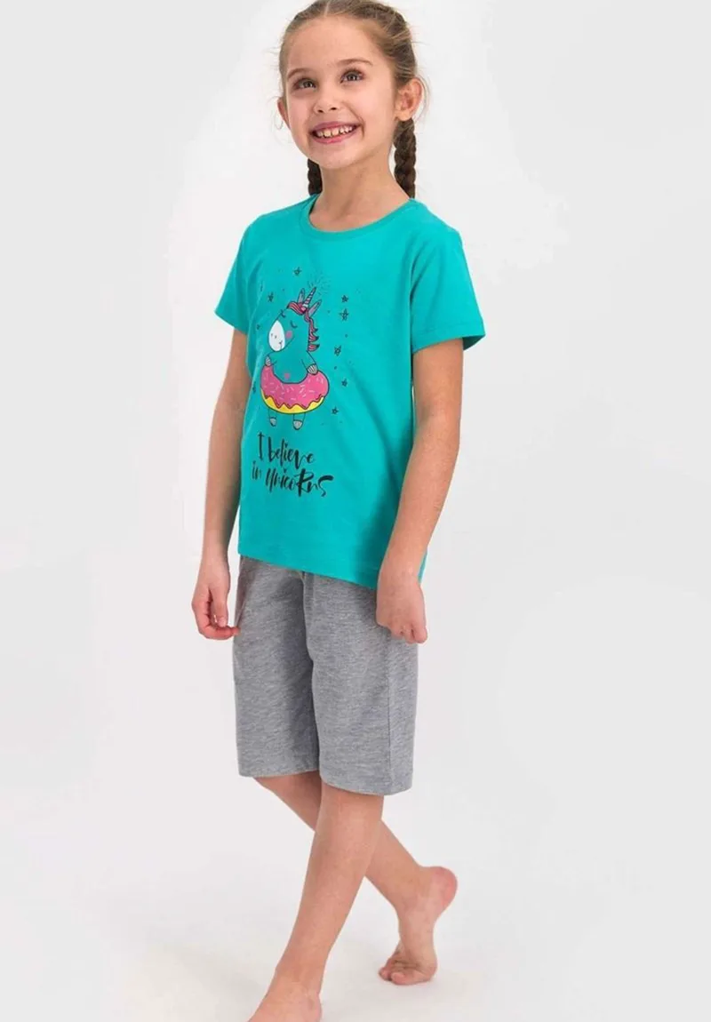 Πιτζάμα παιδική Rolypoly Unicorn RP1812-Τιρκουάζ