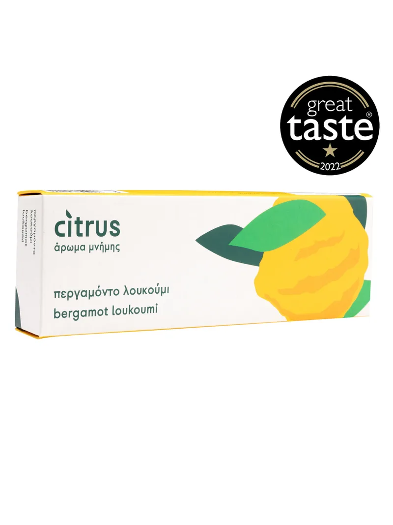 Παραδοσιακό λουκούμι περγαμόντο, Χίου "Citrus" 200g>