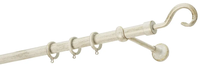 Κουρτινόβεργα Zogometal Rustique Collection R0450 Κρεμ Πατίνα Χρυσό